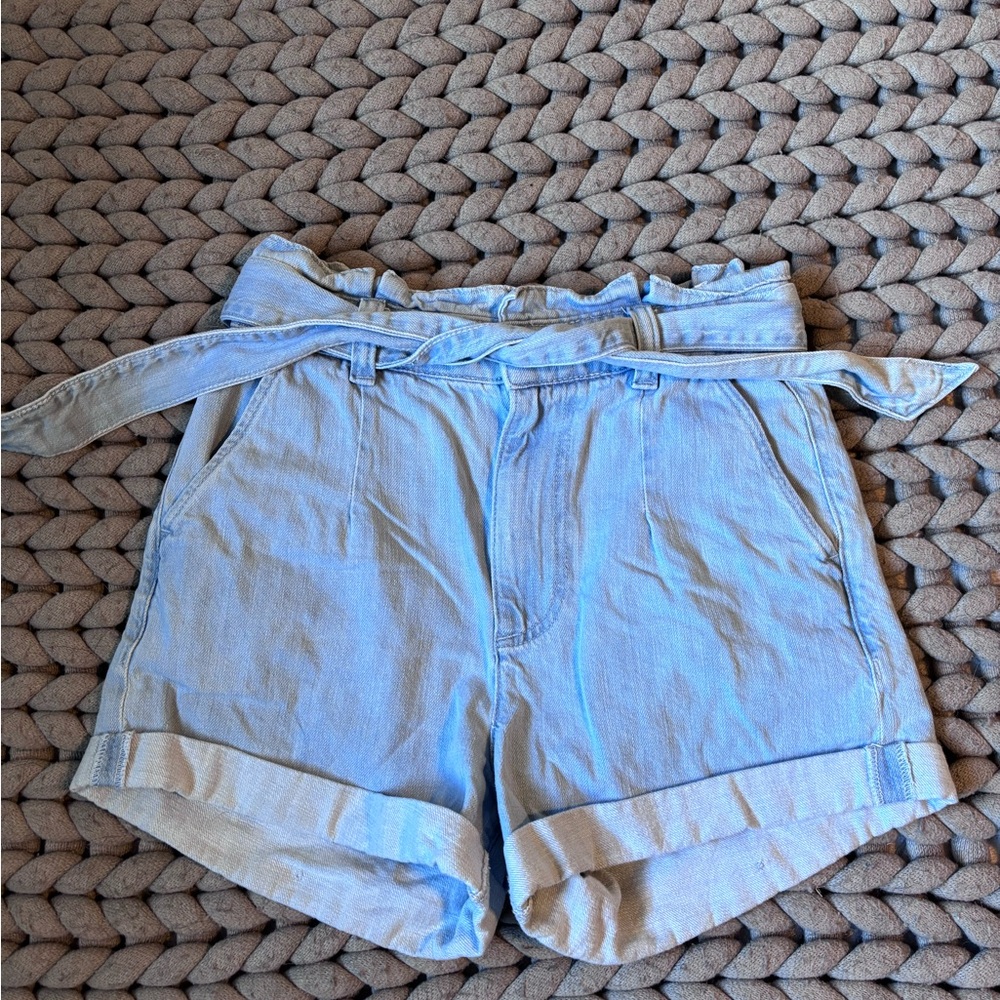 Express Light Blue Jean Shorts